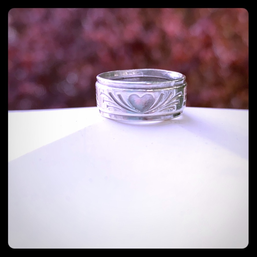 🤍Sterling Silver Ring Heart Design🤍